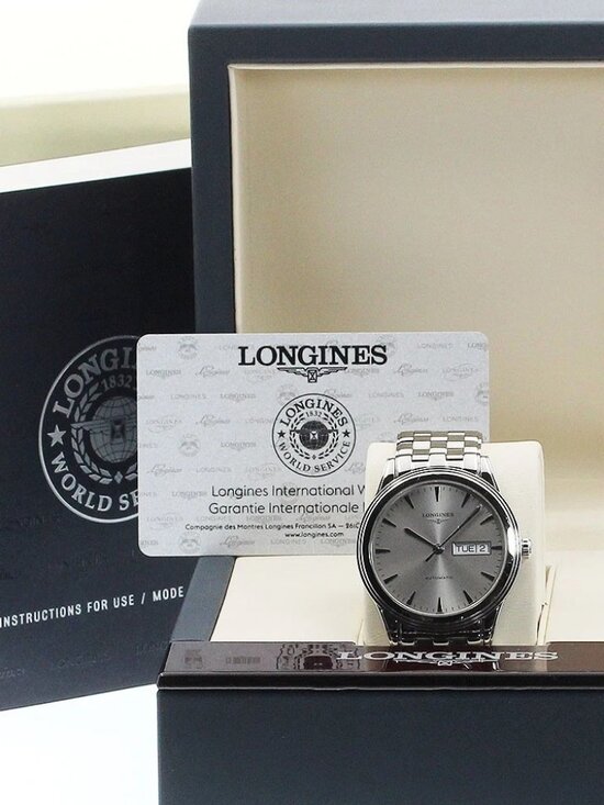 LONGINES Flagship L4.899.4 Day date Silver Dial Automatic Men\'s Watch_933724 main image 8